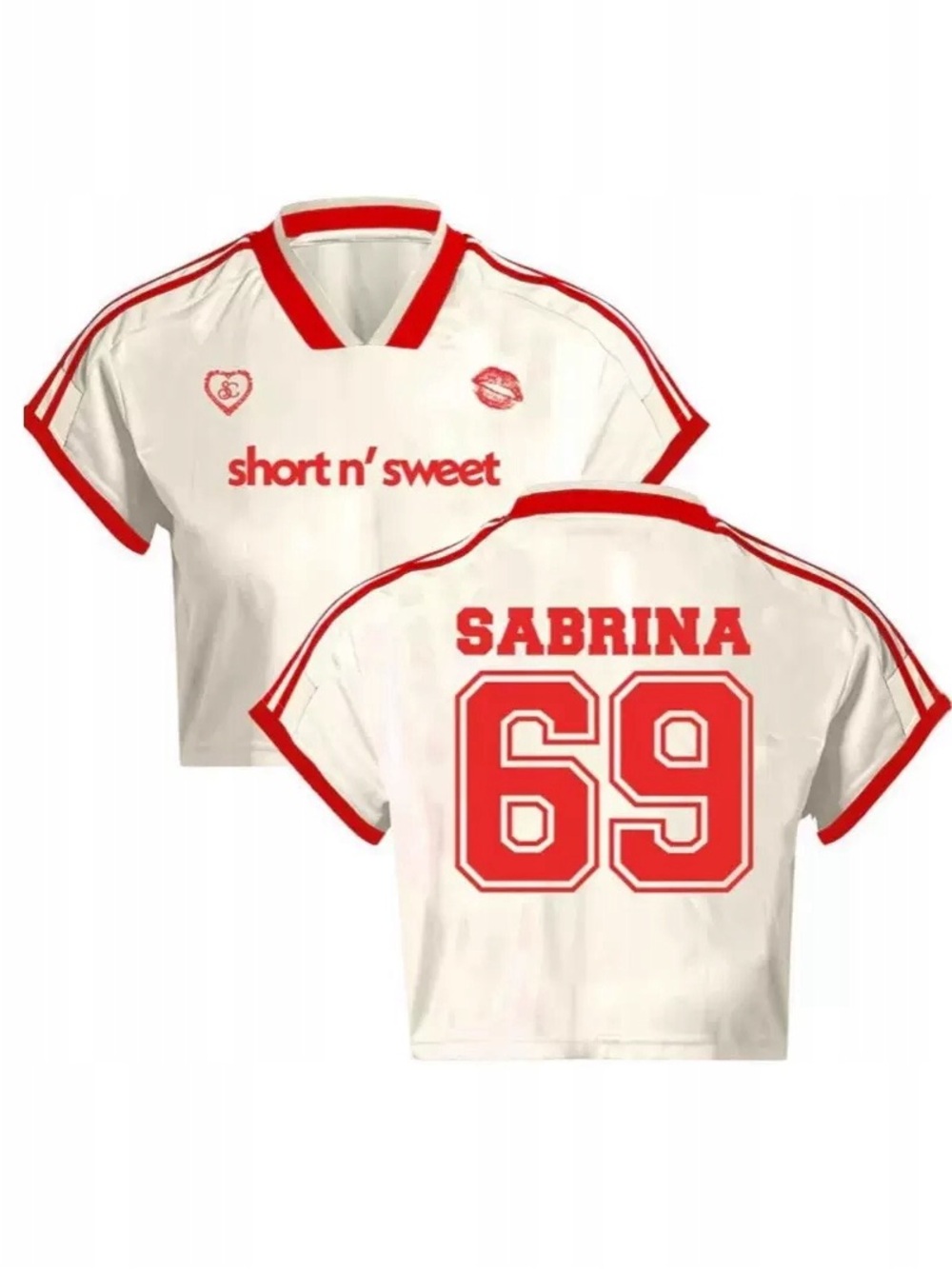 Sabrina Carpenter Short n’ Sweet Soccer Jersey Top